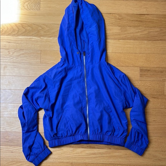 Forever 21 Royal Blue Zippy with hood - Picture 1 of 8